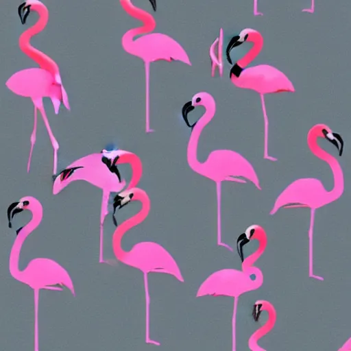 Image similar to flamingo bauhaus