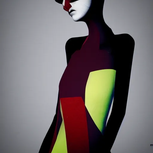 Image similar to a woman wearing issey miyake clothing, 3 dcg, source engine, half life 2, portal 2, gmod, portrait, fashion photography, by david bailey, mario testino, davide sorrenti