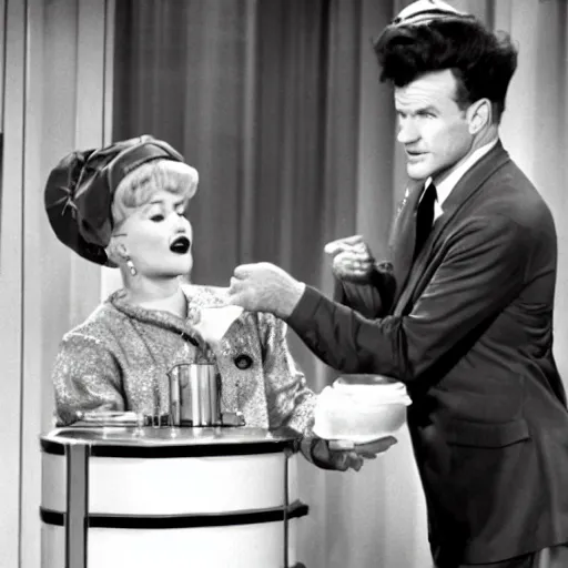 Image similar to still of Robin Williams in I Love Lucy (1961)