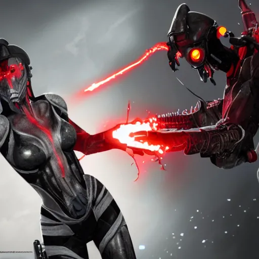 Image similar to a still of yautja in in the half - life game fighting against metrocops, hd shot, concept art, artstation