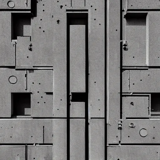 Image similar to a brutalist concrete texture