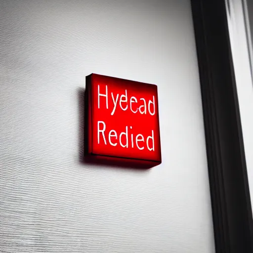 Prompt: a red led sign over a door that says'restricted ', photography, award - winning, hyper detailed, 4 k, smooth, sharp focus, trending