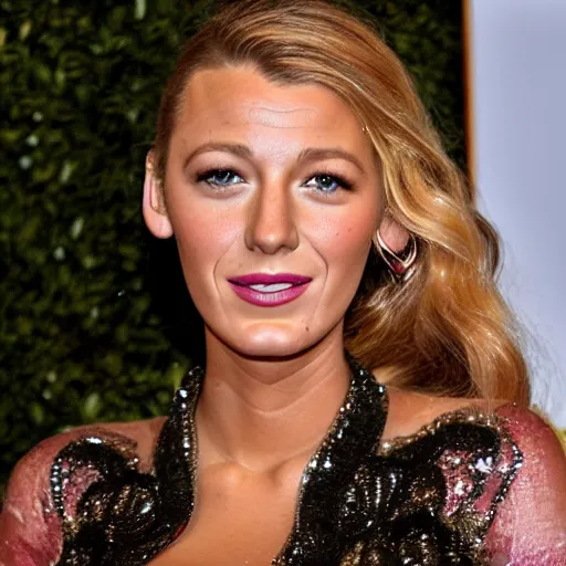 Image similar to blake lively made of jello