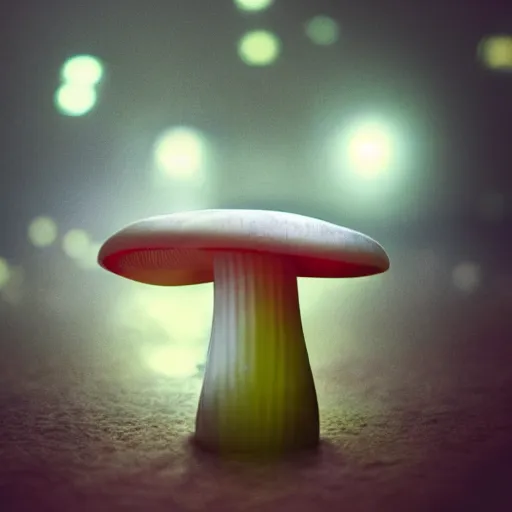Image similar to photo of a cybernetic mushroom