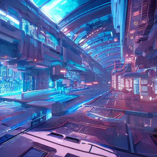 Prompt: Atlantis, cyberpunk, extra detailed, digital art, trending on artstation and unreal engine, 8k