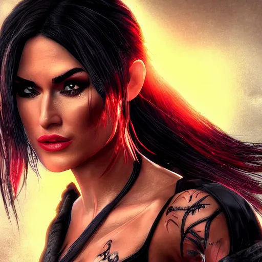 Image similar to Nikki Bella as mortal kombat character, realistic, detailed, 8K, artstation , film grain,