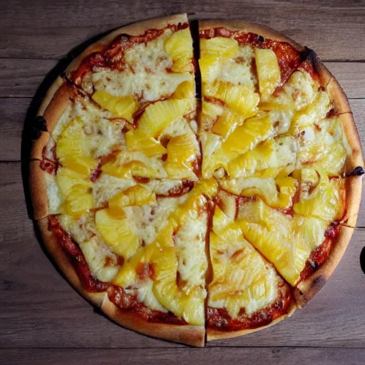 Prompt: pineapple pizza