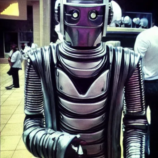 Prompt: “Michael Jackson as a cybermen from Dr Who”