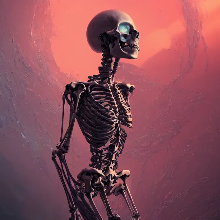 Image similar to cybernetic skeleton babe. burning distortions. dusty distortions. intricate abstract. intricate artwork. by Tooth Wu, wlop, beeple, dan mumford. octane render, trending on artstation, greg rutkowski very coherent symmetrical artwork. cinematic, hyper realism, high detail, octane render, 8k, iridescent accents