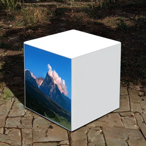 Image similar to a cube, photo