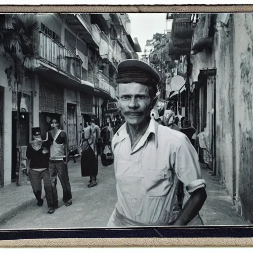 Image similar to vintage photo of a man in rio de janeiro