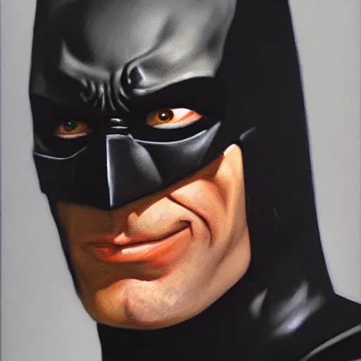 Image similar to ultra - realistic portrait painting of batman. art by ken kelly. 4 k. ultra - realistic. highly detailed. epic lighting