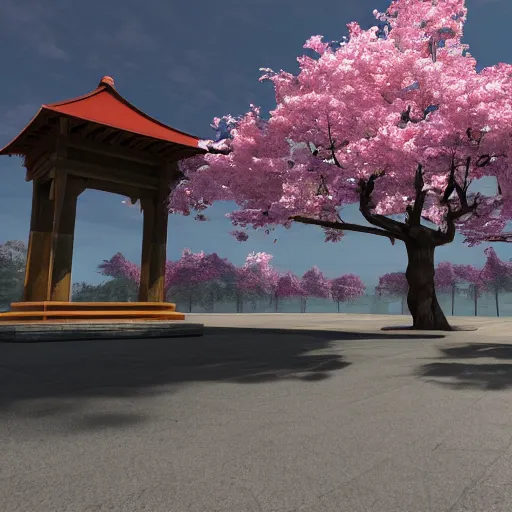 Image similar to sakura unreal engine