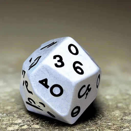 Image similar to god rolling dice with a d 2 0, realistic photography, high detailed