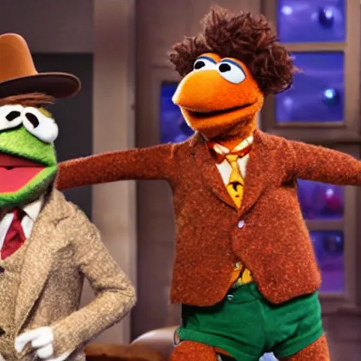 Prompt: Muppet Comedy Bang Bang!