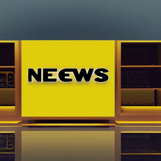 Prompt: logo of a news network called backrooms news network, yellow, corporate, gradients