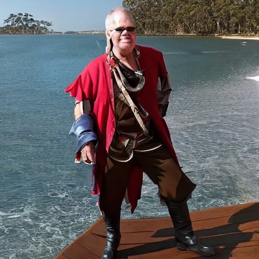 Image similar to scott morrison as a pirate