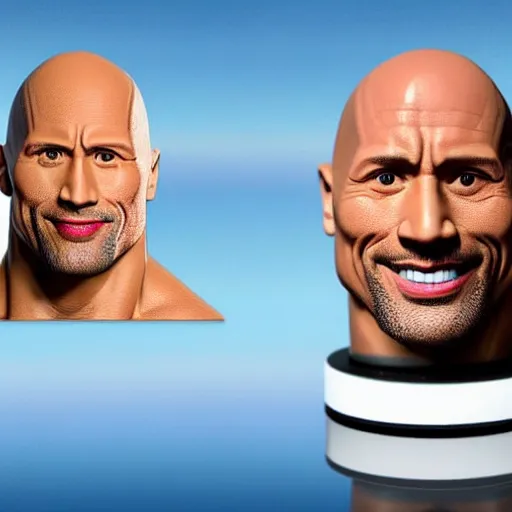 Prompt: Dwayne Johnson as a bobble head