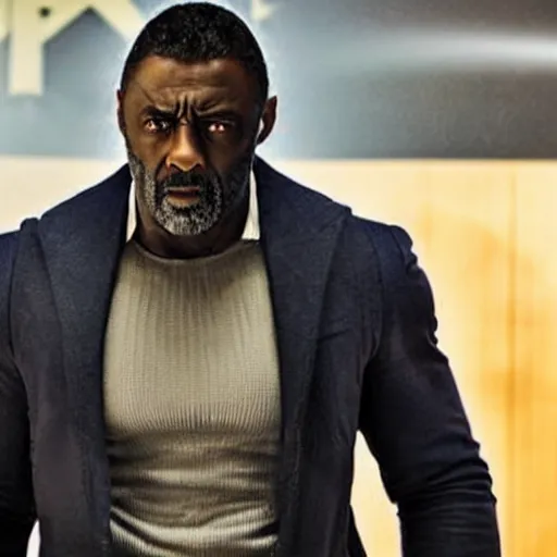 Prompt: film still of Idris Elba as Wolverine in new X-Men film, photorealistic 8k