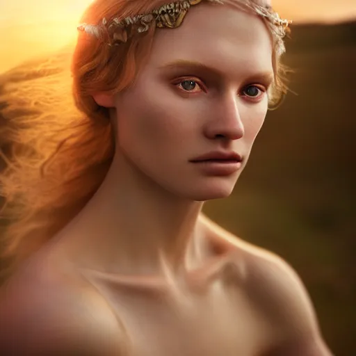 Prompt: photographic portrait of a stunningly beautiful norse renaissance female in soft dreamy light at sunset, contemporary fashion shoot, by edward robert hughes, annie leibovitz and steve mccurry, david lazar, jimmy nelsson, breathtaking, 8 k resolution, extremely detailed, beautiful, establishing shot, artistic, hyperrealistic, beautiful face, octane render