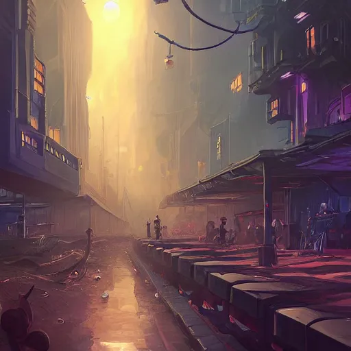 Prompt: mechanical clockwork city, nighttime festival, crowded streets, high fantasy, ultra hi - res, digital art, artstation, by sylvain sarrailh, dominik zdenkovic, and quentin mabille