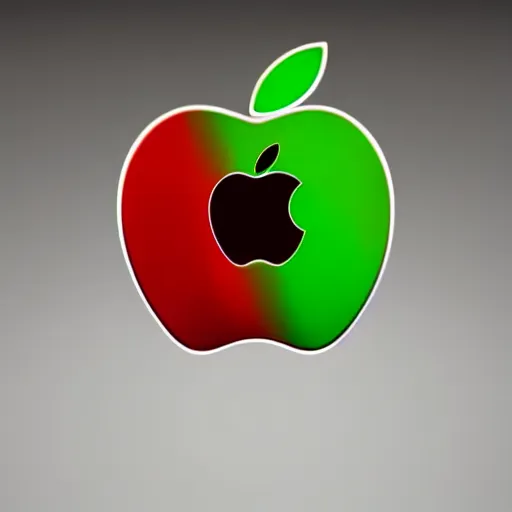 Prompt: apple logo mixed with android logo