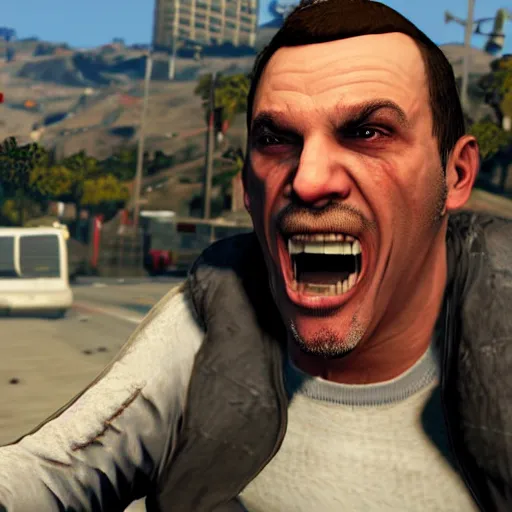 Image similar to screaming man in gta v