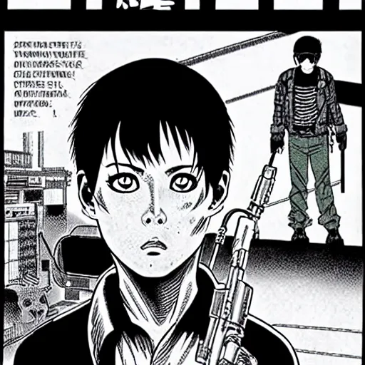 Image similar to the exterminator movie manga by junji ito