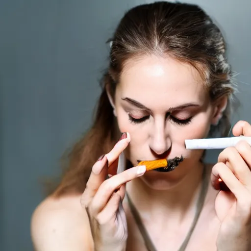 prompthunt: fat teenager smoking blunt with fat girlfriend