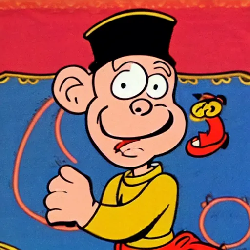 Prompt: popeye the sailor as spinach