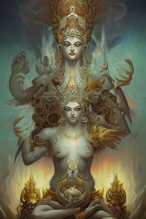 Image similar to Vajrakilaya by Peter Mohrbacher