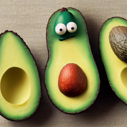 Image similar to avocado based on mr. potato head