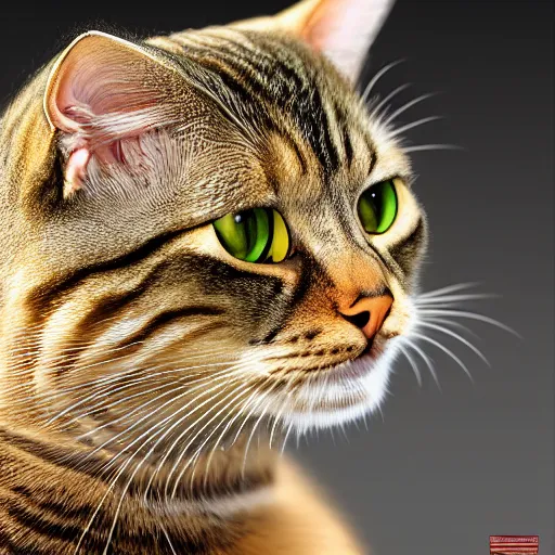 Image similar to tabby cat in the museum, cuddly fur, highly detailed, sharp focus, digital painting, artwork by Victor Adame Minguez + Yuumei + Tom Lovell + Sandro Botticelli