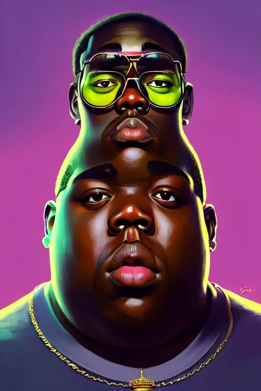 Image similar to the notorious b. i. g. as pickle rick, animation pixar style, shaded lighting poster by magali villeneuve, artgerm, jeremy lipkin and michael garmash, rob rey and kentaro miura style, trending on art station