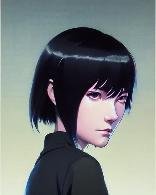 Image similar to dead inside!!!, fine - face, audrey plaza, realistic shaded perfect face, fine details. anime. realistic shaded lighting poster by ilya kuvshinov katsuhiro otomo ghost - in - the - shell, magali villeneuve, artgerm, jeremy lipkin and michael garmash and rob rey