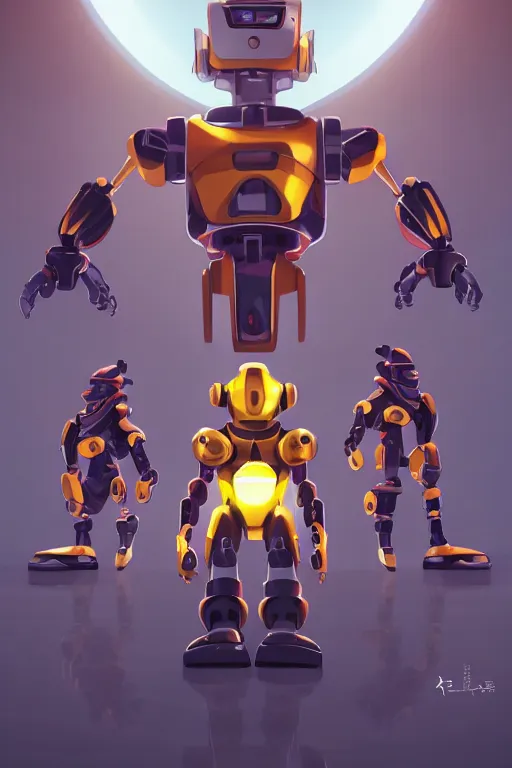 Image similar to metabots medabots medarotto medarot robot minimalist comics, behance hd by jesper ejsing, by rhads, makoto shinkai and lois van baarle, ilya kuvshinov, rossdraws global illumination ray tracing hdr radiating a glowing aura