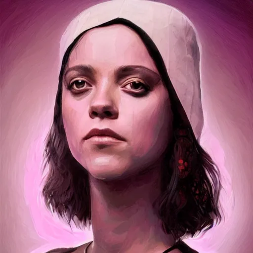 Image similar to black snake moan, breakfast club, pink petals with a a bored aubrey plaza and christina ricci mixed with mona lisa, intricate, elegant, highly detailed, wonderful eyes, sweet, digital painting, artstation, concept art, smooth, sharp focus, illustration, art by artgerm and greg rutkowski and concept art, rectilinear vaporwave