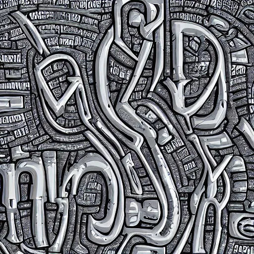 Image similar to alien alphabet, 4 k details