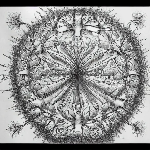 Image similar to drawing by haeckel