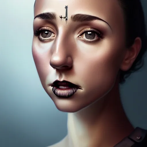 Image similar to gorgeous female stella maeve magician, realistic character concept, overhead shot, drone shot, elegant pose, spooky, illustration, symmetrical face and body, cinematic lighting, detailed realistic symmetrical eyes, 8 k, joshua middleton, artgerm, tom bagshaw, single face, insanely detailed and intricate elegant, autumn leaves