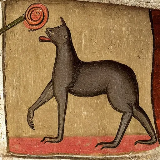 Prompt: a medieval paint of a capibara