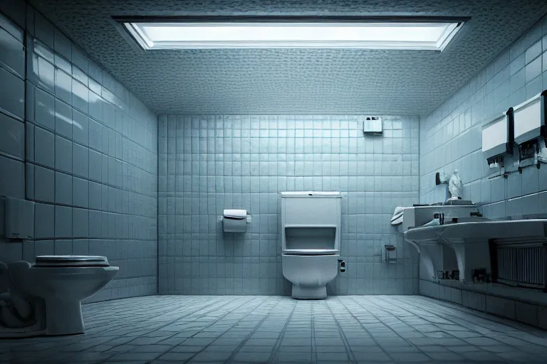 Image similar to hyperrealism aesthetic ridley scott photography of detailed ultra huge toilet in surreal scene from detailed art house movie in style of denis villeneuve and wes anderson