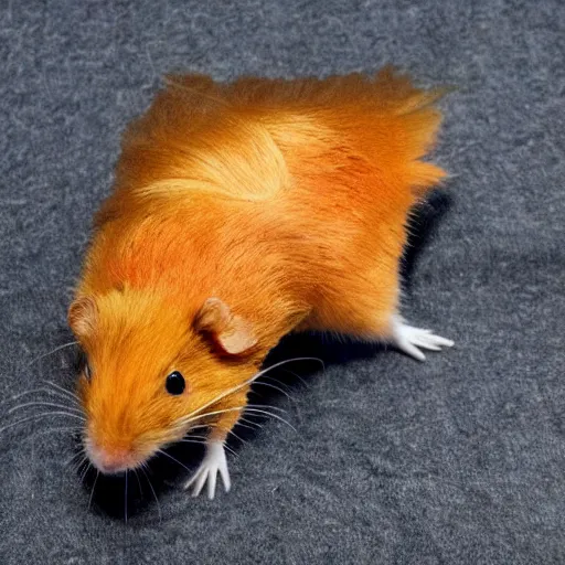 Image similar to ( dorito + hamster ) hopping