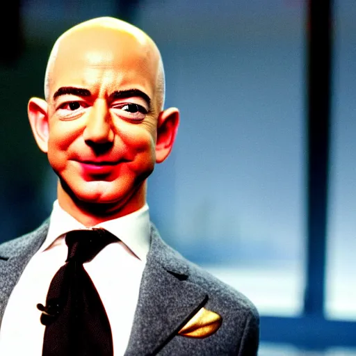 Image similar to Jeff Bezos as Mini-Me in Austin Powers, 4k,