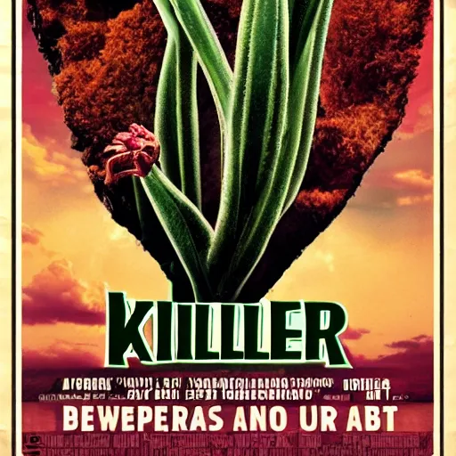 Prompt: killer plant movie poster