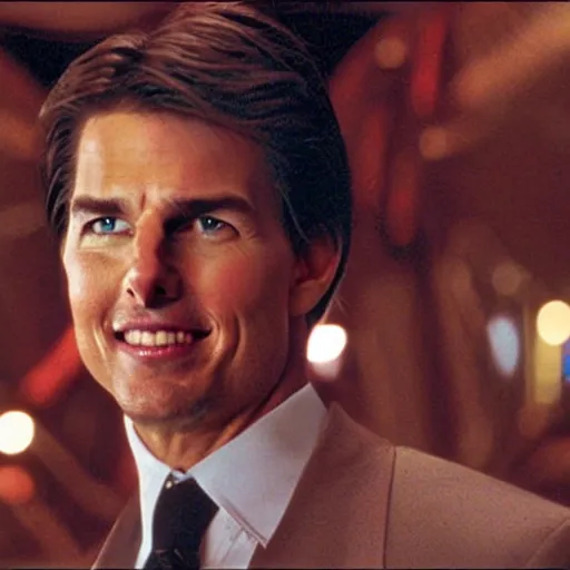 Prompt: Tom Cruise on a Carnival Cruise ship in Eyes Wide Shut (1999)