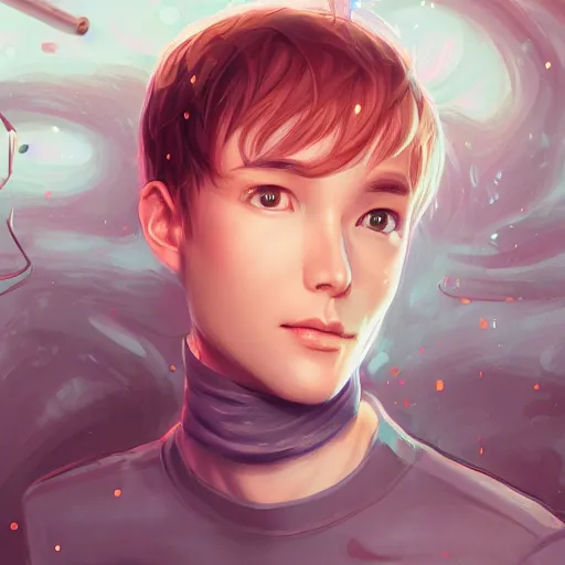 Prompt: Linus from LinusTechTips, elegant, ultra highly detailed, digital painting, smooth, sharp focus, artstation, pixiv, art by Ina Wong, Bo Chen, artgerm, rossdraws, sakimichan