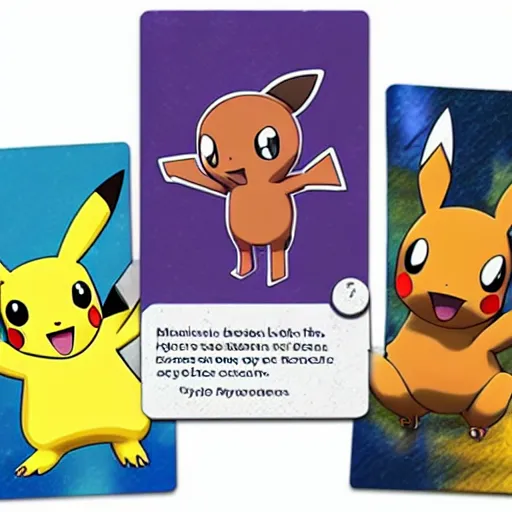 Prompt: new released Pokemon card, concept art