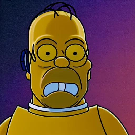 Prompt: Homer Simpson as a fat C3PO, cinematic 4k