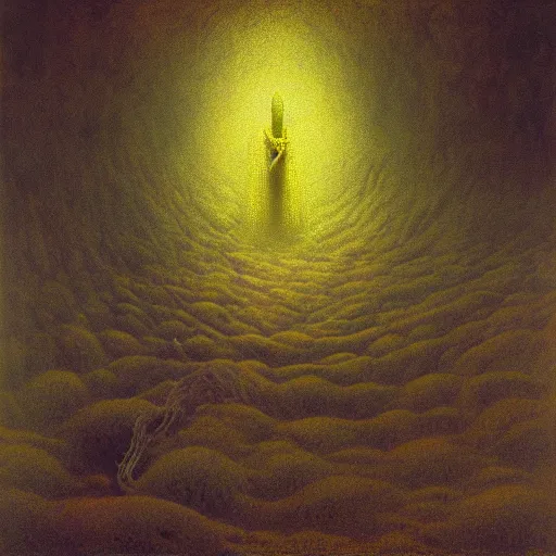 Prompt: hastur the king in yellow, Zdzisaw Beksinski